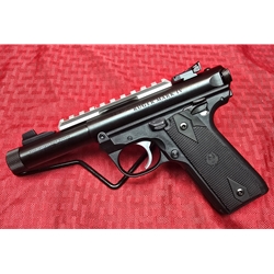 Ruger MK IV 22/45 Silver Trigger & Rail TB