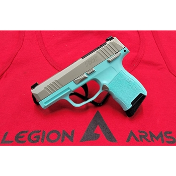 Sig Sauer P365 Nickel/Turquoise