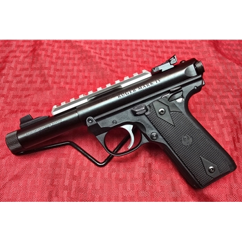 Ruger MK IV 22/45 Silver Trigger & Rail TB
